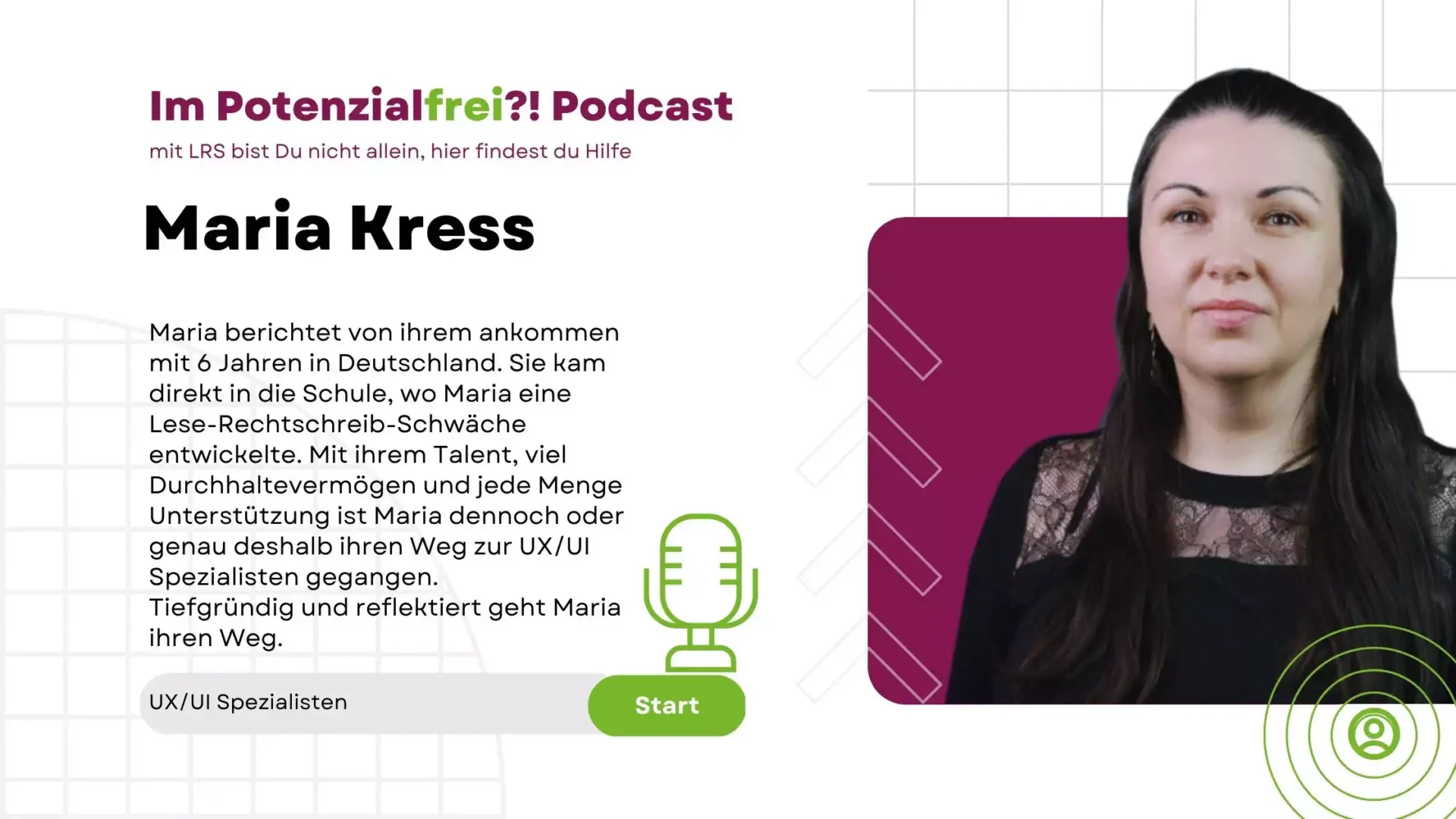 Maria Kress UX-UI Spezialisten im Potenzialfrei Podcast