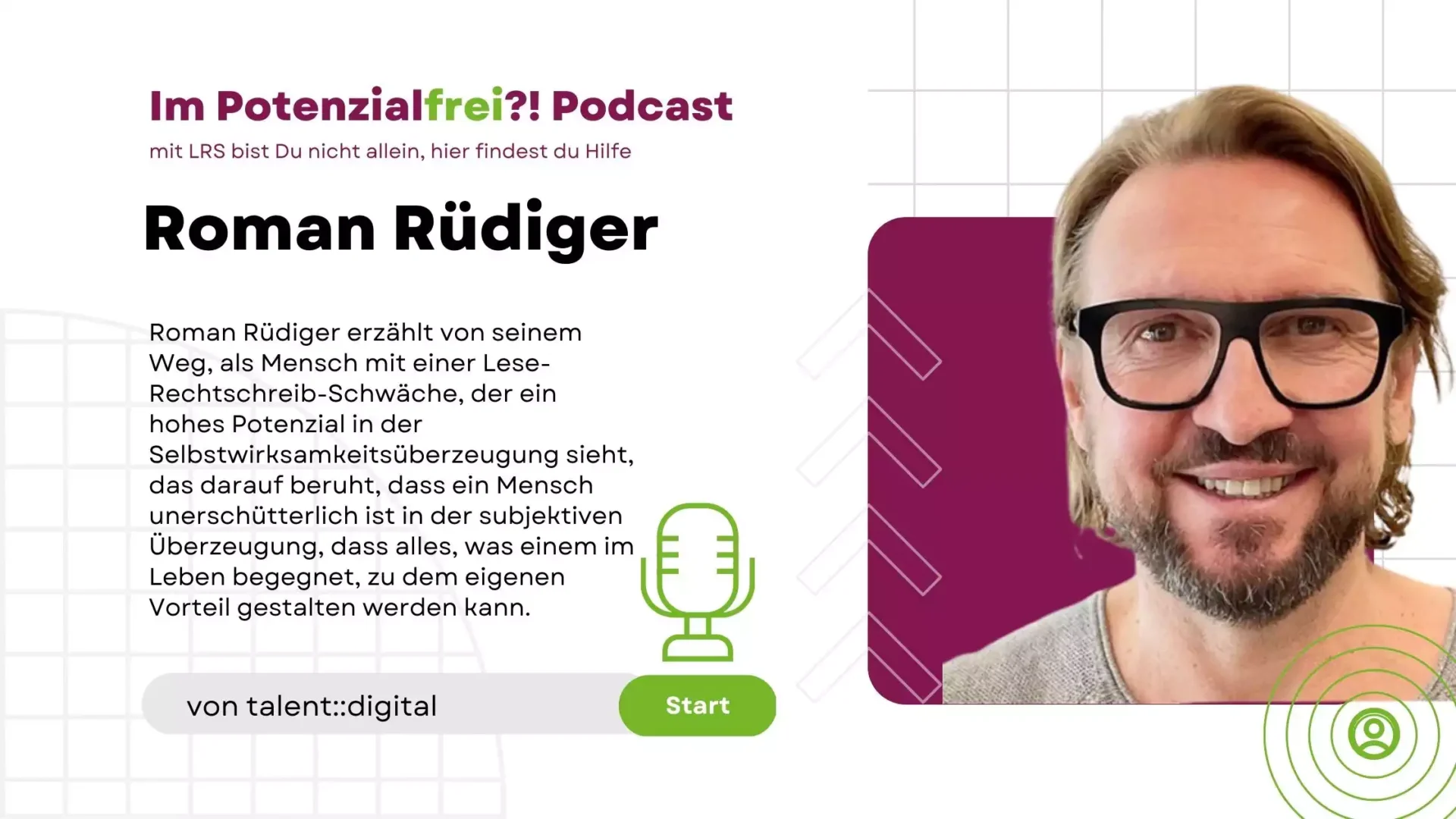 Roman Rüdiger von talentdigital im Potenzialfrei! Podcast