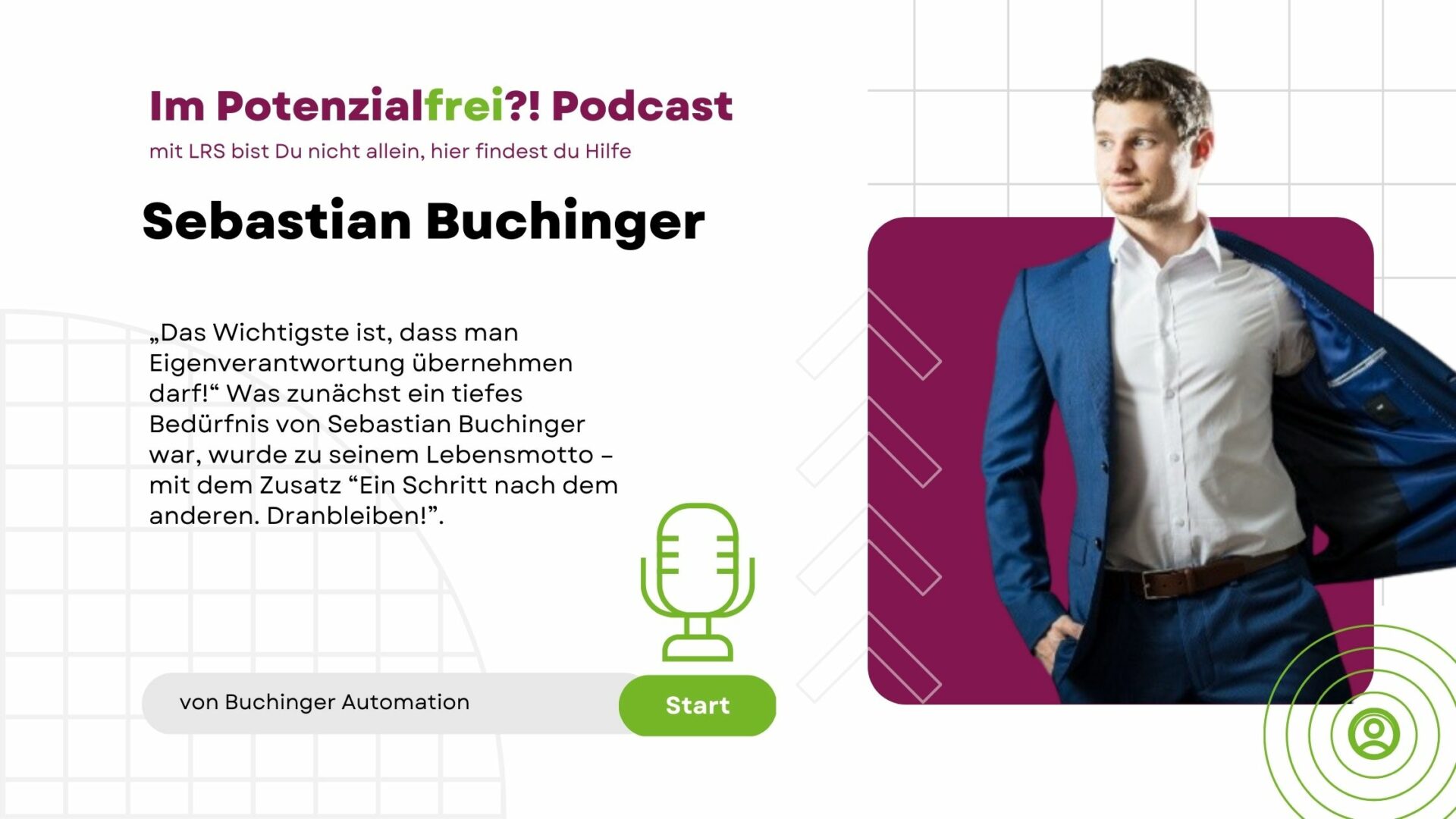 Sebastian Buchinger von Buchinger Automation im Potenzialfrei Podcast