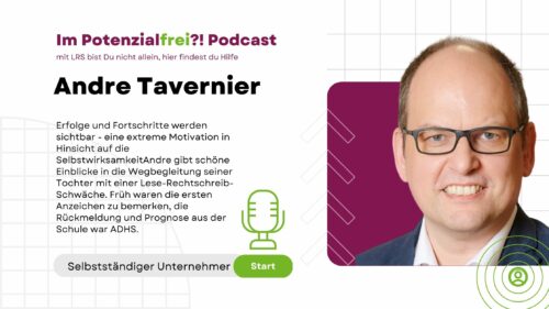 Andre Tavernier – selbstständiger Unternehmer, im Potenzialfrei Podcast