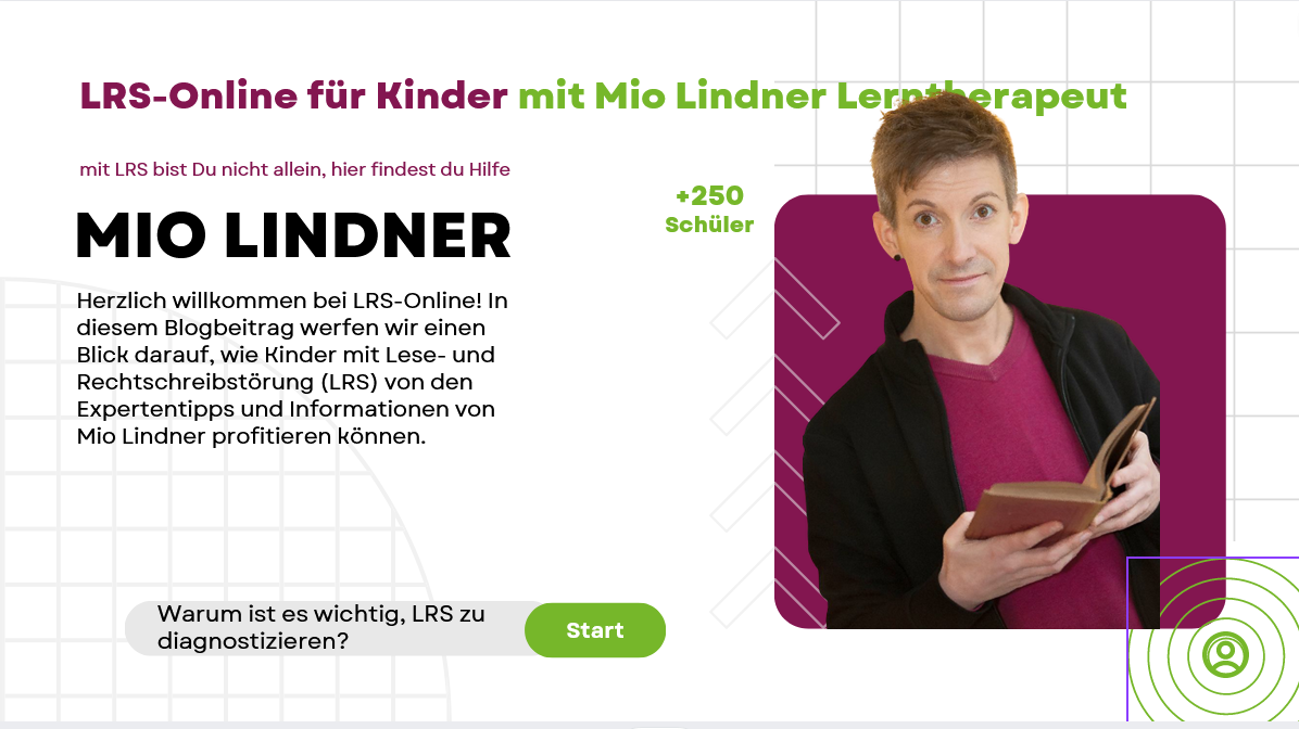 LRS-Online für Kinder mit Mio Lindner Lerntherapeut